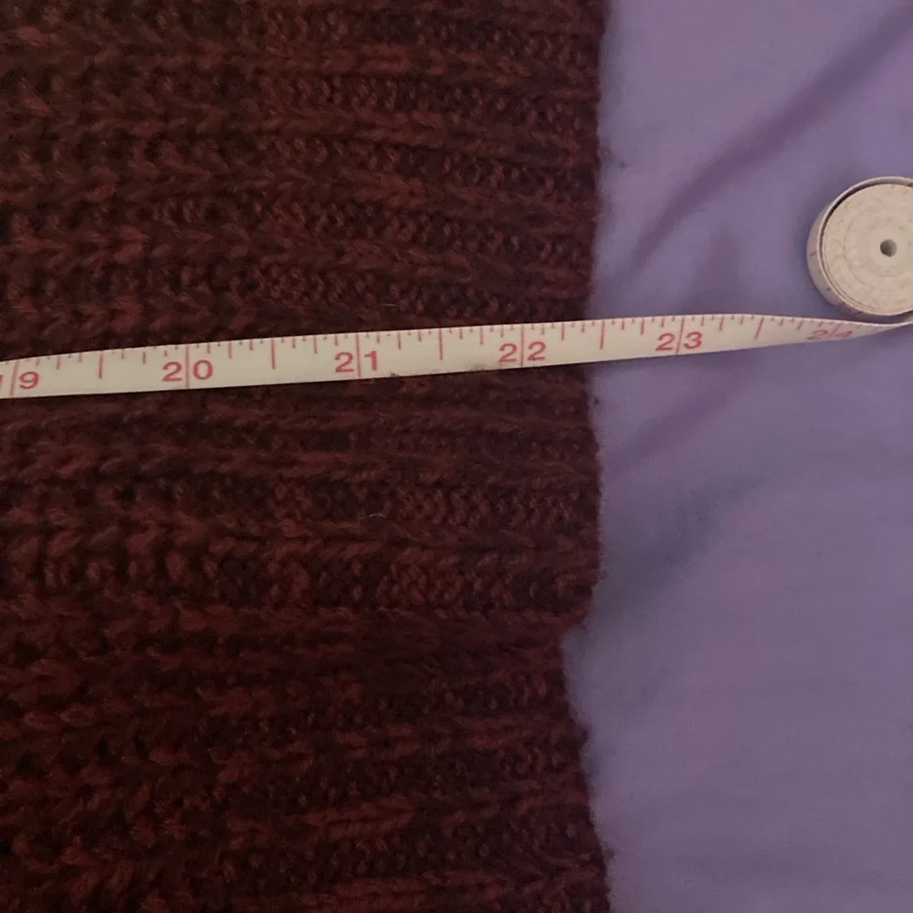 It’s Our Time Burgundy Knit Sweater with Ring Details - Picture 9 of 9